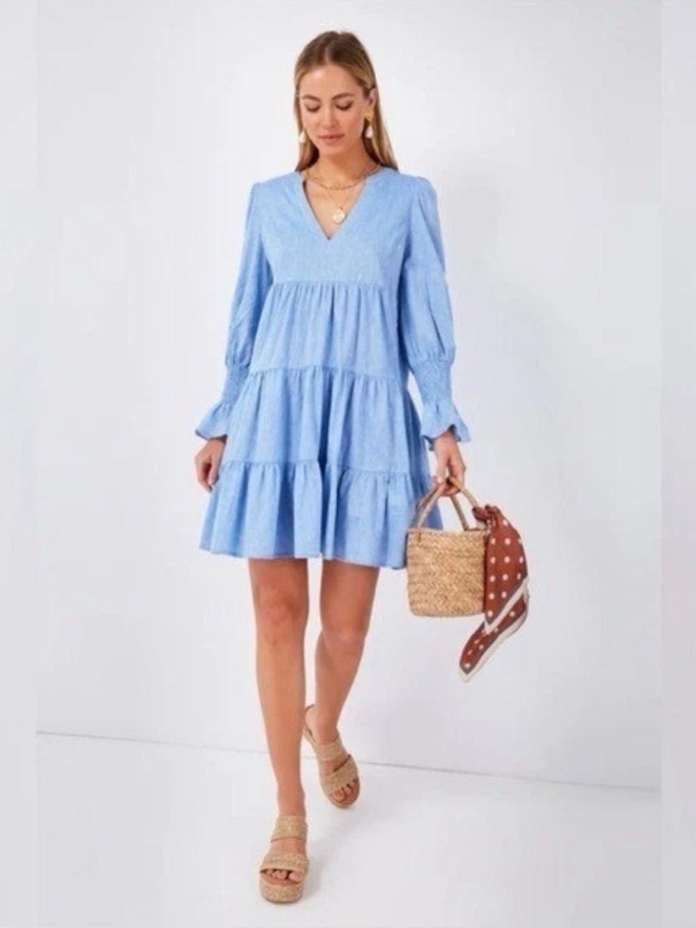 Tuckernuck Pomander Place Chambray Kenzo Dress Size L D02